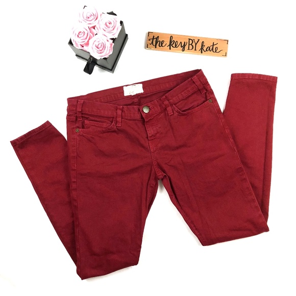Current/Elliott Denim - Current/Elliott The Ankle Skinny Jean Tibetan Red